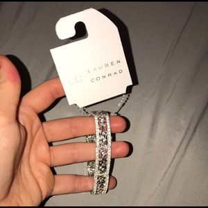 Lauren Conrad Silver stretch bracelet- NWT